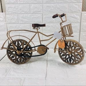 19” Handmade wooden metal miniature bicycle decor